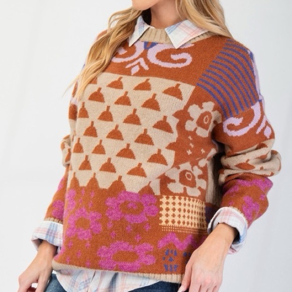 Multi color sweater - Picture 1 of 3